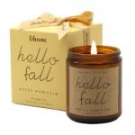 Fall Decorations for Home - Fall Candles, Gifts for Women, Natural Soy Wax Pumpkin Spice Scented Candles
