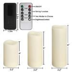 24-Pack Remote-Controlled LED Flameless Candles - Timer & 3D Flame - Ideal for Halloween, Christmas, Weddings, Home Decor, Gifts, and Special Events (3 Sizes) - Image 2