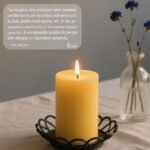 6-Pack Beeswax Candles: 210 Hours of Burning Time, Organic Unscented, Dripless & Smokeless (2x4in) - Image 5