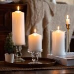 MOZEAL 3" x 4" Unscented White Pillar Candles Set of 3 - Dripless, Smokeless, 60-Hour Burn Time for Weddings & Home Decor. - Image 4