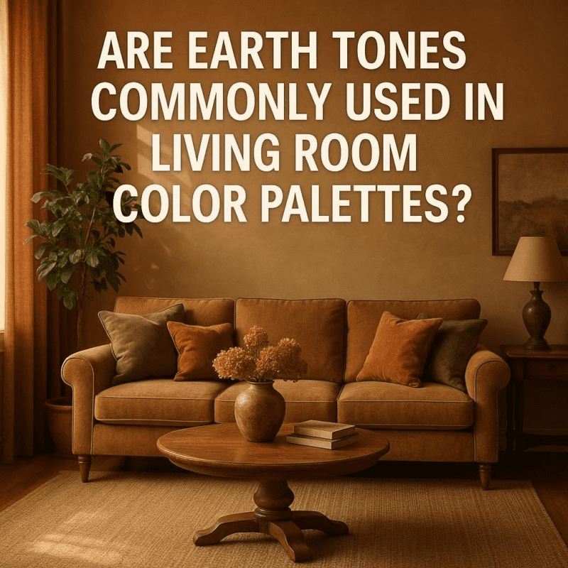 Are earth tones commonly used in living room color palettes?