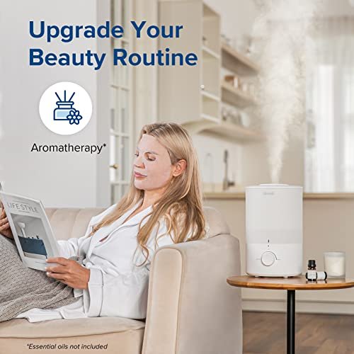 511SwtUKVL._SL500_.jpg LEVOIT Quiet Humidifier for Bedroom: 3L Top Fill, 25W Cool Mist Diffuser for Home & Nursery. 360° Nozzle for Rapid Ultrasonic Humidification. - Image 4