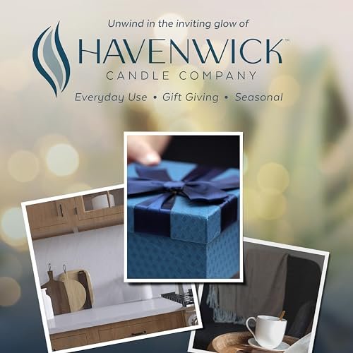 5120fEHX0dL._SL500_.jpg Havenwick Moonlit Reflection 22-oz Soy Blend Candle: 110-130 Hours, Perfect for Housewarming Gifts! - Image 7