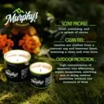Murphy's Naturals Mosquito Repellent Candles: Citronella & Essential Oils, 9oz, 30-Hour Burn, 2-Pack. - Image 2