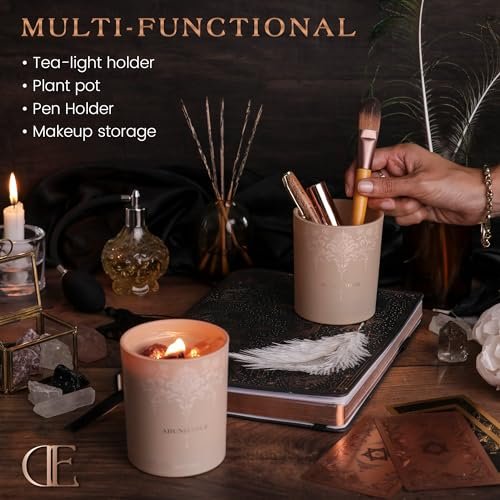 512mLwCoDVL._SL500_.jpg Luxury Velvet Rose & Patchouli Candle for Women - 7.4oz Aromatherapy with Strawberry & Clear Quartz Crystals - Image 7