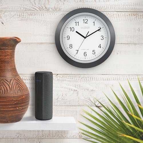 512wwkqKfCL._SL500_.jpg La Crosse Technology WT-3129B 12-Inch Atomic Analog Wall Clock, Single Black Unit, Accurate Timekeeping - Image 6