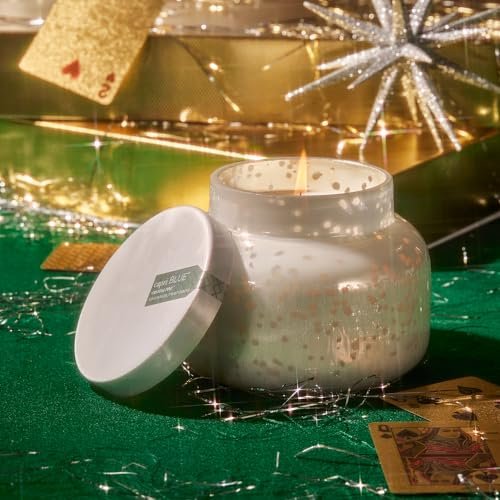 514J4trNjEL._SL500_.jpg Capri Blue Holiday Mercury Jar Candle - Luxurious Soy Wax Blend (19 oz) - Festive Home Decor - Signature Scent: Crystal Pine - Image 6