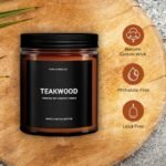 1OAK Teakwood Scented Candles for Men - Premium Soy Wax, Long-Lasting Masculine Aroma - Image 2