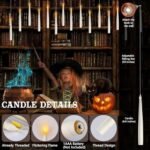 20 Pcs Floating Candles with Remote - Flameless LED Halloween Decor, Flickering Lights, Battery Operated, Gift-Ready! - Image 4