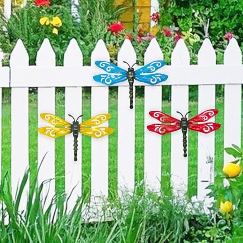 517l8nqFduL._SL500_.jpg Metal Dragonfly Wall Decor for Outdoor Gardens, Terraces, and Cozy Indoor Spaces (14.5×13.3 IN) – Perfect Gift Idea! - Image 4