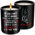Candles Gifts for Her or Him - Anniversary or Wedding Gift for Women Men - Couples Gifts for Girlfriend, Boyfriend, Wife, Husband, Romantic Presentfor Him, Her, Vanilla Lavender Scented Candle 10oz.