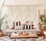 IOWER Extra Large Boho Macrame Wall Decor: 75" W x 35" L Handcrafted Hanging Art - Image 2