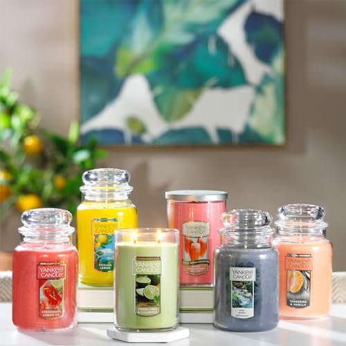 51AjCHrHkYL._SL500_.jpg Yankee Candle Tangerine & Vanilla 22oz Large Jar Candle - 110+ Hours of Burn Time - Image 7