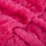 Puncuntex Hot Pink Throw Blanket (50" x 60") - Super Soft, Fuzzy Jacquard Flannel for Mom's Cozy Couch Sofa Gift. - Image 7