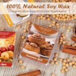 SCENTORINI Fall Scented Wax Melts - 6 Pack: Cinnamon Roll, Salted Caramel, Marshmallow, Lemon, Apple, Vanilla. - Image 4