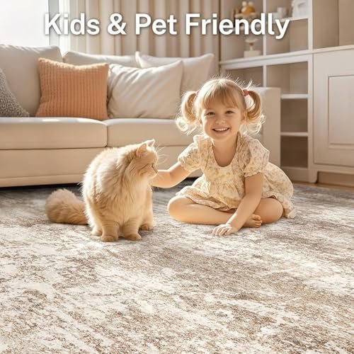 51E0RJrEZEL._SL500_.jpg Micgeek 9x12 Abstract Area Rug: Soft, Washable, Non-Slip, Modern Low Pile for Living Room, Bedroom, and More. - Image 6