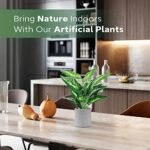 JC Nateva 16" Small Artificial Tropical Plants - Perfect Faux Decor for Office, Home & Bathroom - Image 7
