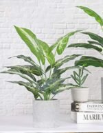 JC Nateva 16" Small Artificial Tropical Plants - Perfect Faux Decor for Office, Home & Bathroom - Image 4