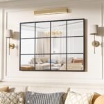 Suidia 30" x 40" Black Metal Framed Decorative Wall Mirror for Bedroom, Living Room & Entryway. - Image 6