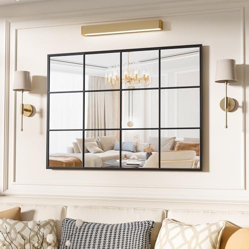 51Fauo2ip-L._SL500_.jpg Suidia 30" x 40" Black Metal Framed Decorative Wall Mirror for Bedroom, Living Room & Entryway. - Image 6