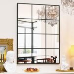 Suidia 30" x 40" Black Metal Framed Decorative Wall Mirror for Bedroom, Living Room & Entryway. - Image 3