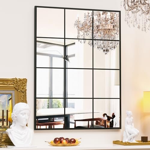 51G1BXlHh5L._SL500_.jpg Suidia 30" x 40" Black Metal Framed Decorative Wall Mirror for Bedroom, Living Room & Entryway. - Image 3