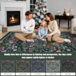 8x10 Floral Washable Area Rug: Vintage Soft Boho Non-Slip, Stain-Resistant for Living Room & More - Image 9