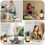 Black Candle Warmer Lamp with Timer, Electric Wax Warmer, 2 Bulbs - Perfect New Home & Women's Gift! - Image 5