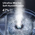 LEVOIT Quiet Humidifier for Bedroom: 3L Top Fill, 25W Cool Mist Diffuser for Home & Nursery. 360° Nozzle for Rapid Ultrasonic Humidification. - Image 3