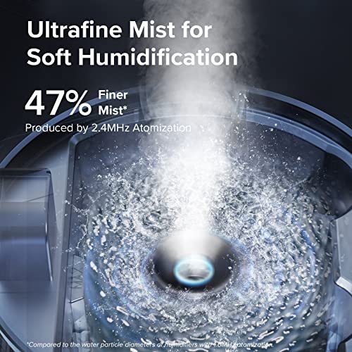 51I3i01lBGL._SL500_.jpg LEVOIT Quiet Humidifier for Bedroom: 3L Top Fill, 25W Cool Mist Diffuser for Home & Nursery. 360° Nozzle for Rapid Ultrasonic Humidification. - Image 3