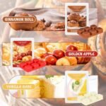 SCENTORINI Fall Scented Wax Melts - 6 Pack: Cinnamon Roll, Salted Caramel, Marshmallow, Lemon, Apple, Vanilla. - Image 2