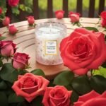 Chloefu LAN Rose & Oud Scented Candle - Perfect Mother's Day Gift, 55-Hour Burn, 100% Natural Soy Wax, Pink Home Decor. - Image 5