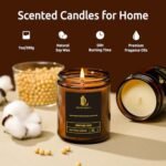 Scented Candle Set: 4-Pack Soy Candles for Home. Magnolia, Sandalwood, Amber, Lemon Eucalyptus, Vintage Oak. Perfect Gift for All! - Image 3