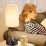 Dreamholder 2-Pack Table Lamp: Modern Desk Lamp with 3 USB Ports, AC Outlet, and Phone Stands, Ideal for Bedroom and Office. - Image 6