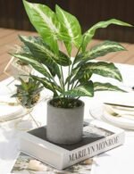 JC Nateva 16" Small Artificial Tropical Plants - Perfect Faux Decor for Office, Home & Bathroom - Image 5