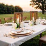 OurWarm 10-Piece Wedding Centerpieces: Rustic Wood Lantern Table Decorations for Weddings and Parties (Brown) - Image 5