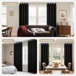 Joydeco 84-Inch Blackout Curtains - Thermal Insulated, Noise-Reducing Room Darkening Drapes, 2 Panels for Bedroom & Living Room - Image 6