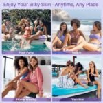 BLITZWAX Brazilian & Bikini Waxing Kit for Women: Hard Wax Warmer for Face, Legs & Body—Beginner-Friendly, Quick Heating, 28 Accessories. - Image 9