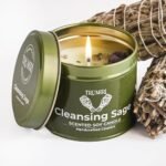 Sage Candle Smudge Kit - 5oz Organic Soy Wax for Cleansing Negative Energy - Aromatherapy Gift - Image 5