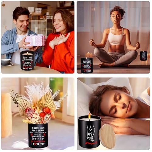 51RJGgHcDVL._SL500_.jpg Candle Gifts for Him & Her - Perfect Anniversary or Wedding Present, Vanilla Lavender Scented 10oz. - Image 7