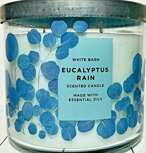 14.5 oz Eucalyptus Rain 3-Wick Scented Candle by Bath and Bath and Body Works 14.5 oz / 411g Eucalyptus Rain 3-Wick Scented Candle