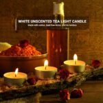Zuvo 100-Pack Tea Light Candles - 4-Hour Burn, White, 1.5"W x 1"H, Smokeless & Unscented for Weddings & Home Decor - Image 2