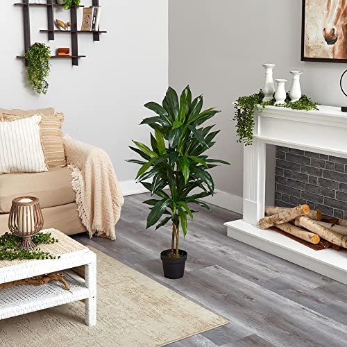 51bQzPAAvbL._SL500_.jpg Almost Natural 48-Inch Real Touch Dracaena Silk Plant in Green - Perfect for Home Décor! - Image 8