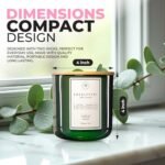 Waxily Eucalyptus Soy Candle | Non-Toxic Aromatherapy | Long-Lasting, Eco-Friendly, Vegan | Luxury Gift for Home Spa & Stress Relief | 12oz - Image 5