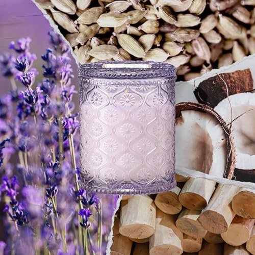 51c7fNWsaBL._SL500_.jpg LA JOLIE MUSE Lavender Lilac Candle - Perfect Mothers Day Gift, 6oz Aromatherapy Candle, 40-Hour Burn Time. - Image 2
