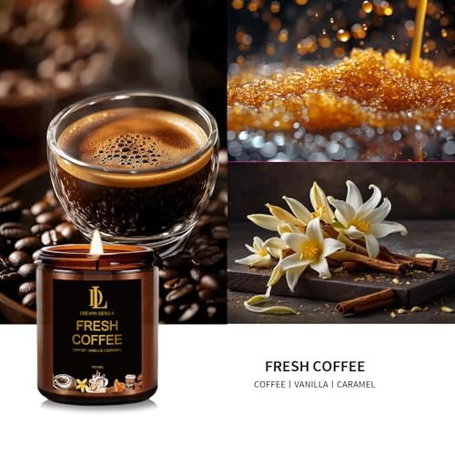 51emgh3ocxL._SL500_.jpg Fresh Coffee Scented Candles | Natural Soy | Long-Lasting 50-Hour Burn | Perfect Gifts for All - Image 2