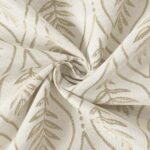 BGment Beige Linen Curtains - 2 Panels, 52 x 84 Inch, French Country Leaf Jacquard, Boho Vintage, Light Filtering Semi-Sheer. - Image 7