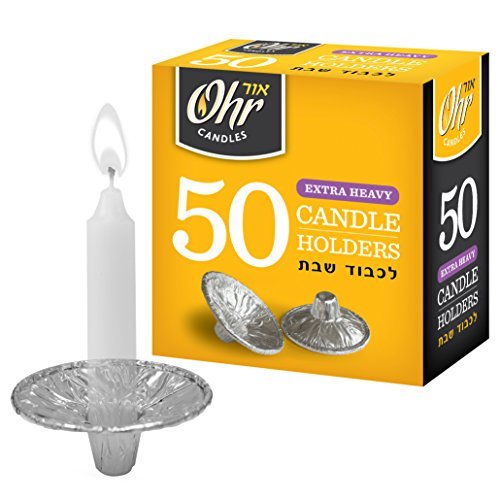 Ohr Candles 50-Pack Extra Heavy Disposable Aluminium Foil Candle Holders Ohr Candles Extra Heavy Disposable Aluminium Foil Candle Holder, Drip Cup Bobeches - 1 Pack - 50 Pieces