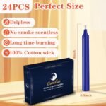 Kunrsug 24-Pack Spell Chime Candles - Premium Mini Unscented Taper Candles for Rituals, Altar, and Meditation (4-Inch) - Image 2