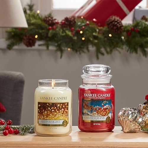 51gZAej0agL._SL500_.jpg Yankee Candle Christmas Eve Scented Large Jar, 22oz Single Wick, 110+ Hours Burn Time - Image 8